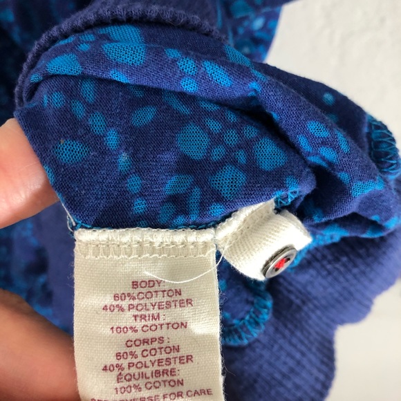 Free People XS TP Blue Long Sleeve Thermal Buttons - Picture 3 of 6